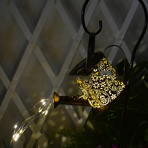 DIY Wrought Iron Shower Lamp Watering Kettle Lamp Decoration