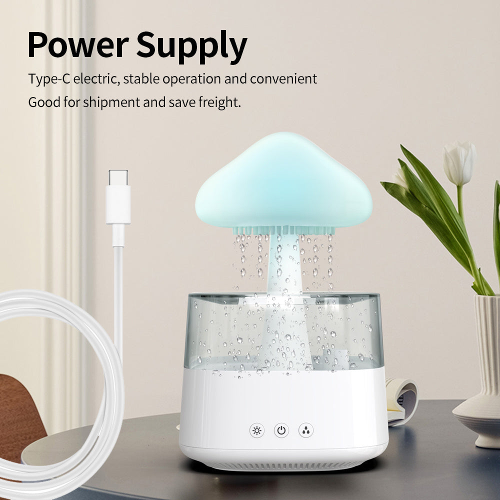 Water Drip Mushroom Rain Cloud Diffuser