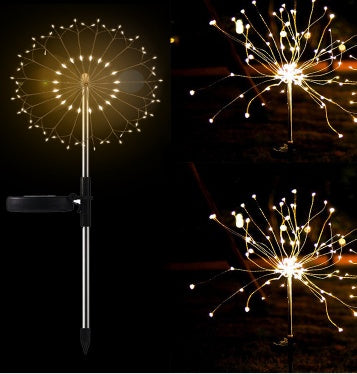 New Ground Plug Solar LED Fireworks Light