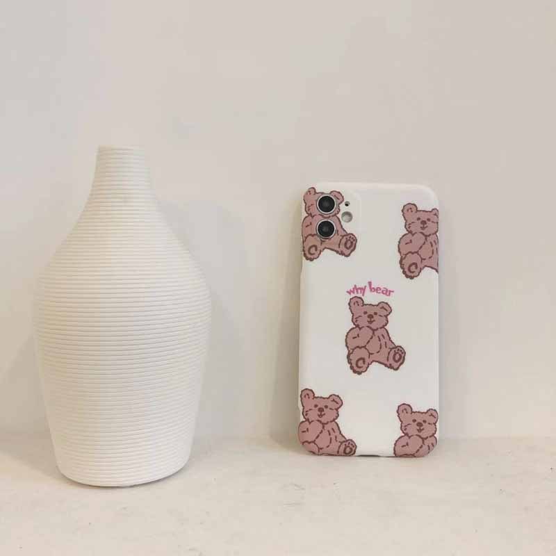 Fashion Simple Bear Mobile Phone Case