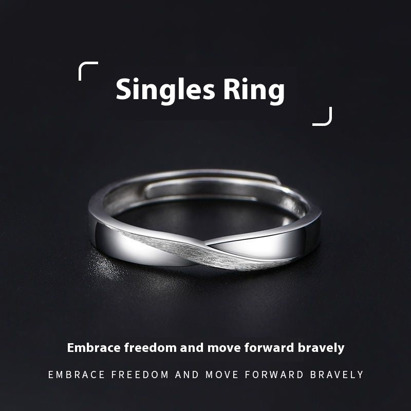 Hip Hop Men's Ring Retro Easy Matching Adjustable