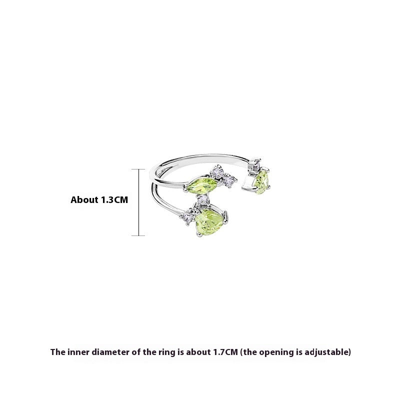 Colorful Zircon Geometric Ring β Unique Irregular Design