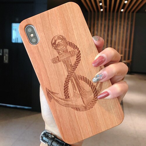 Wooden mobile phone case