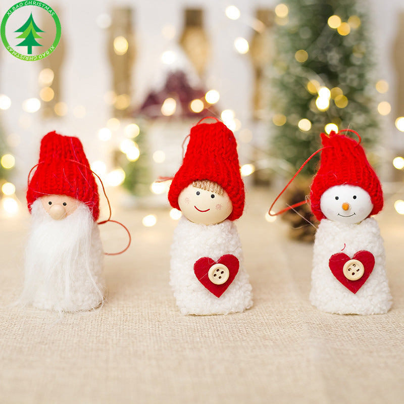 Christmas Decoration Creative Wood Doll