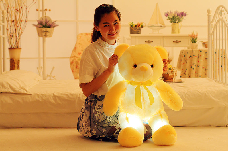 LED Light-Up Teddy Bear – Plush Glowing Stuffed Toy for Kids & Gifts