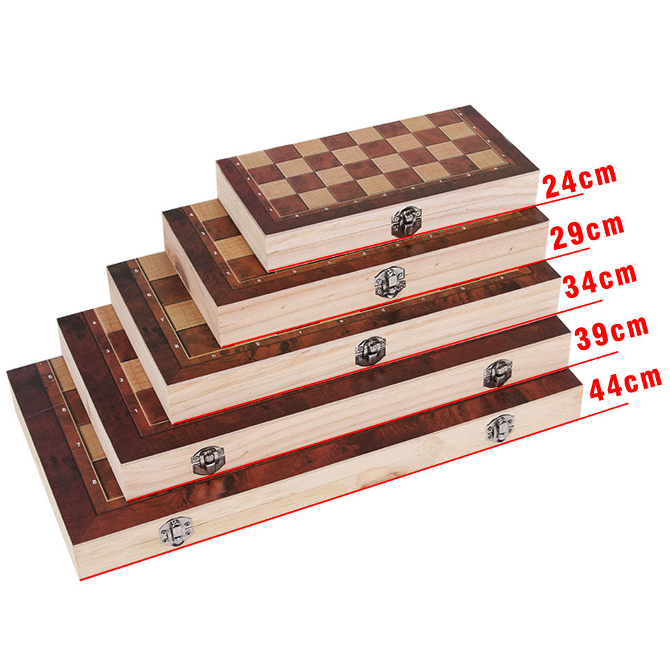 3-in-1 Travel Chess & Backgammon Set