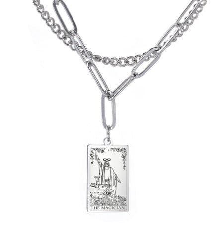 Gold Plated Devil's Crystal Necklace