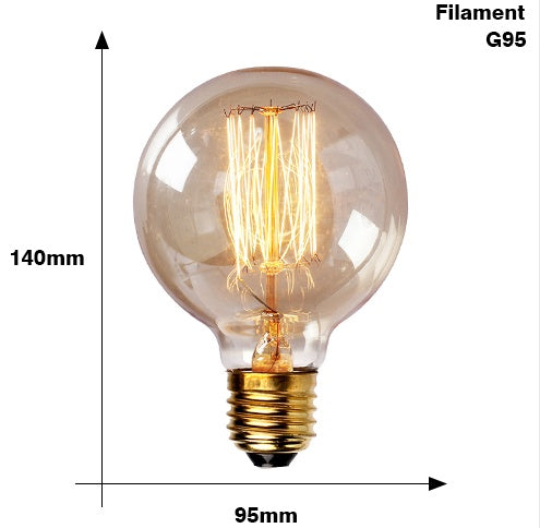 Incandescent filament Retro Edison Light Bulb