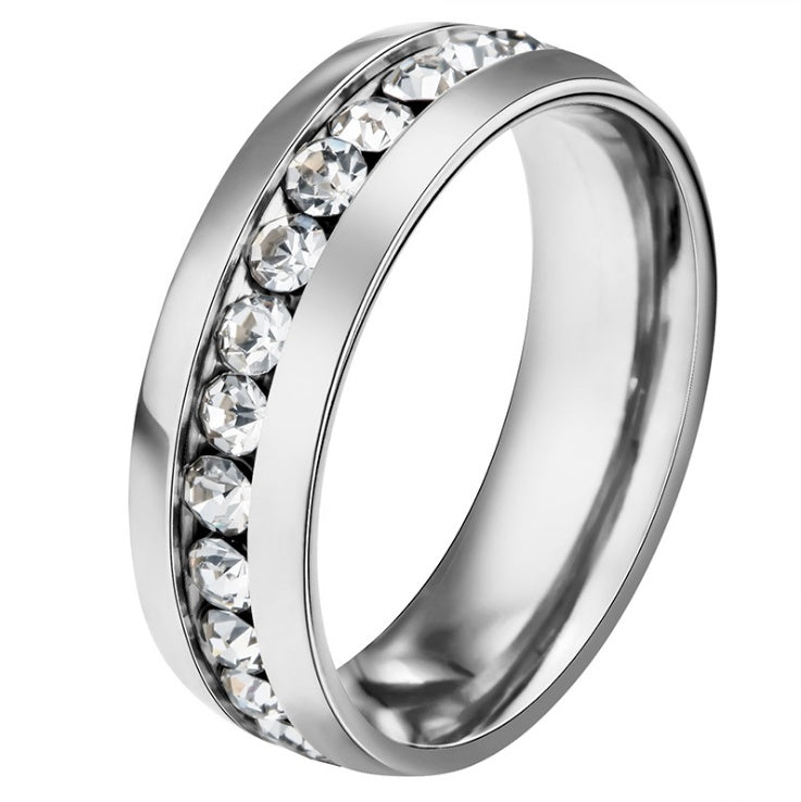 Crystal Stainless Steel Rings for Women