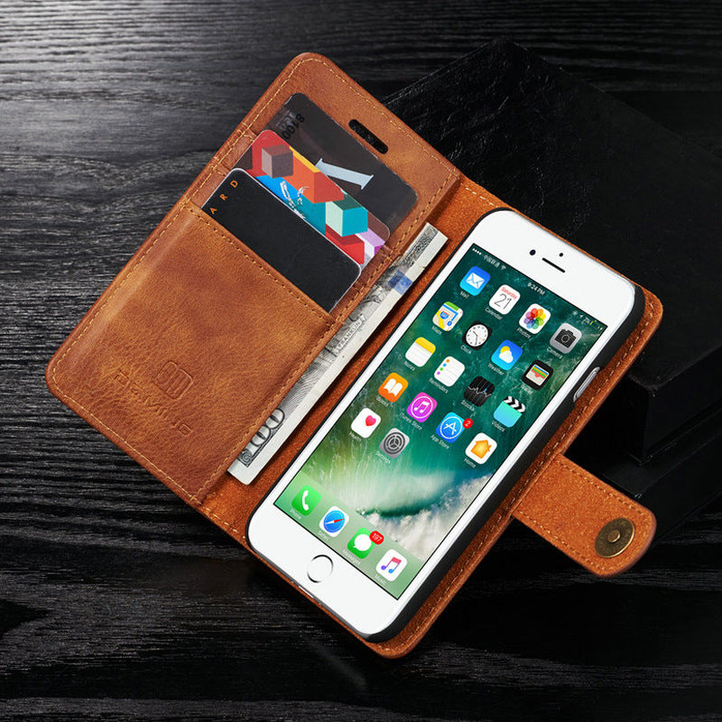 Retro Pattern Two-Fold Split Magnet For Mobile Phone Case