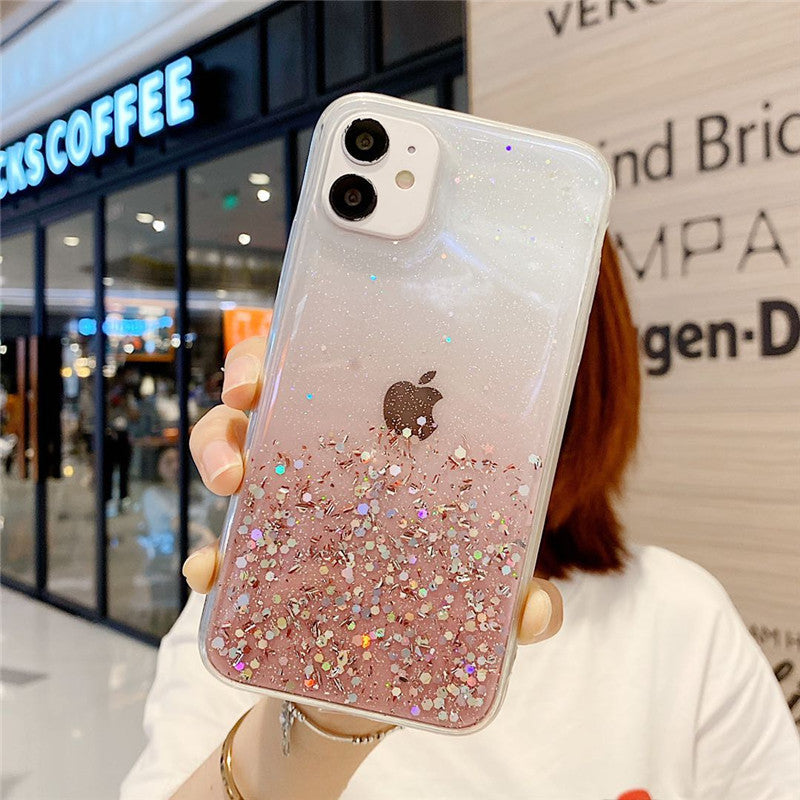 Transparent Glitter Case for iPhone 11/12 Pro