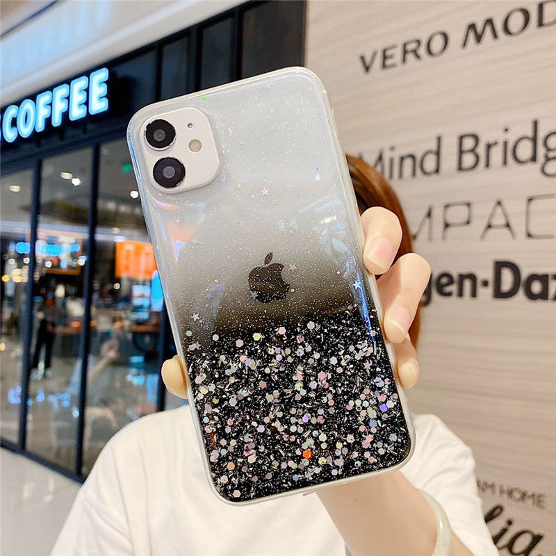 Transparent Glitter Case for iPhone 11/12 Pro