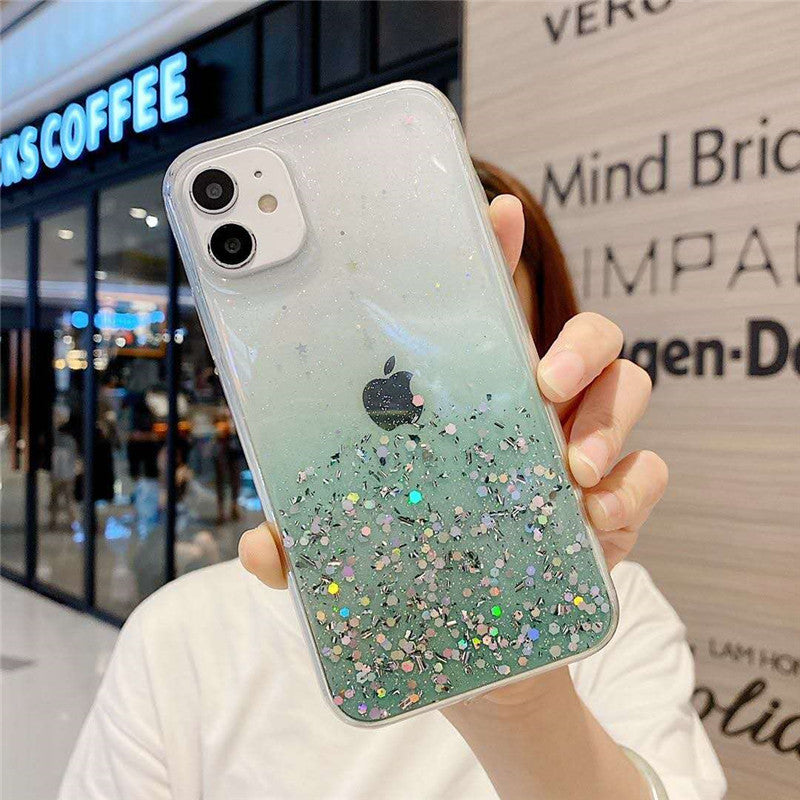 Transparent Glitter Case for iPhone 11/12 Pro
