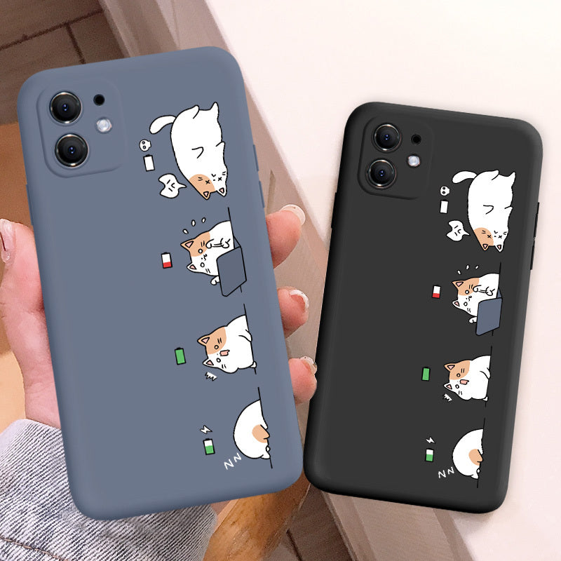 Cartoon Cat Case – Compatible with iPhone 12