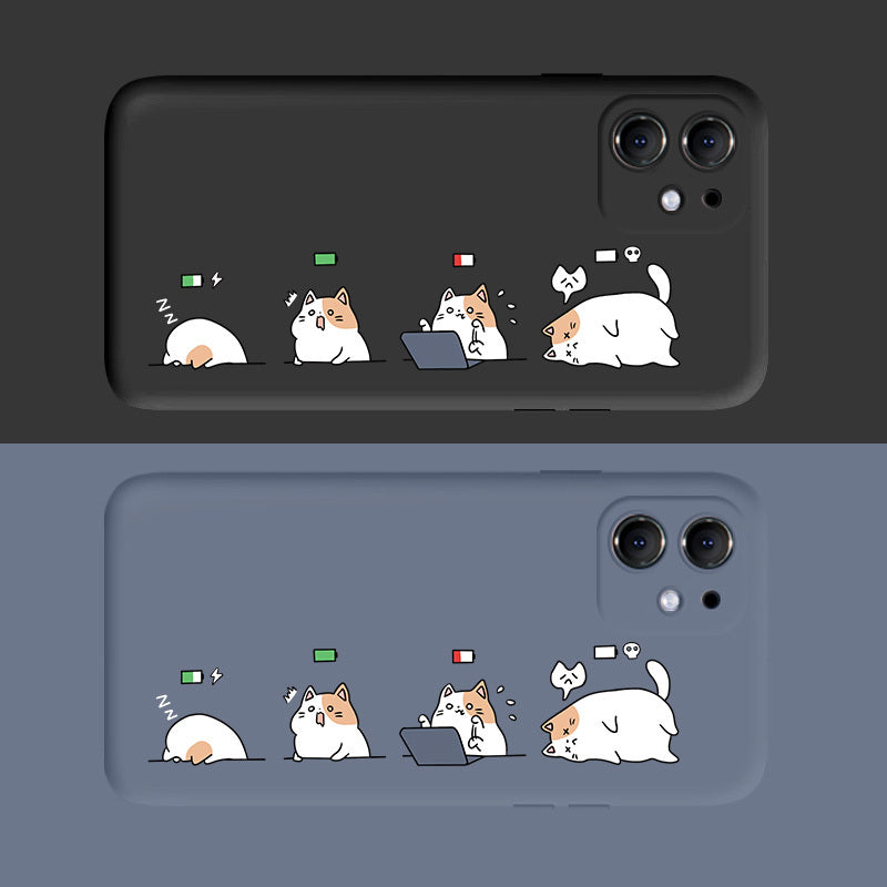 Cartoon Cat Case β Compatible with iPhone 12