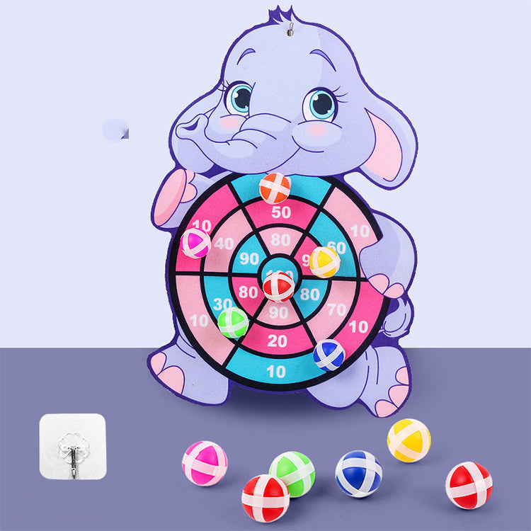 Kids Sticky Ball Dart Board – Fun Cartoon Game