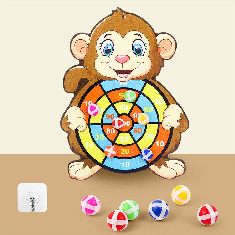 Kids Sticky Ball Dart Board – Fun Cartoon Game
