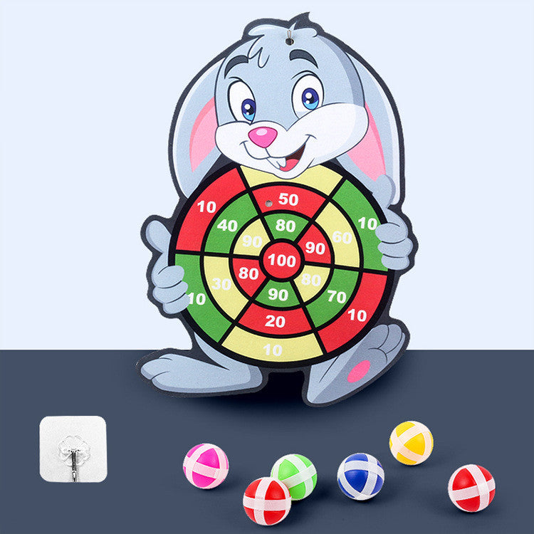 Kids Sticky Ball Dart Board – Fun Cartoon Game