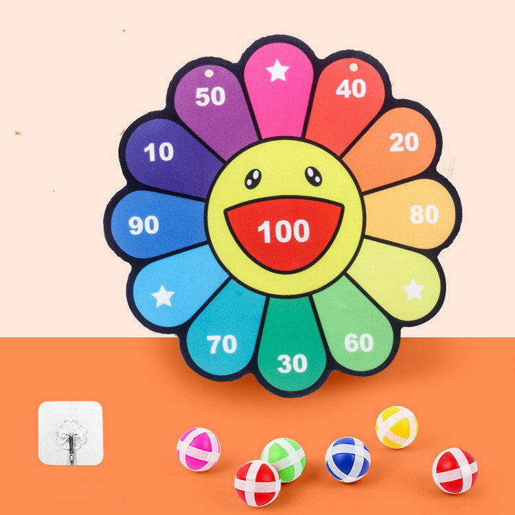 Kids Sticky Ball Dart Board – Fun Cartoon Game