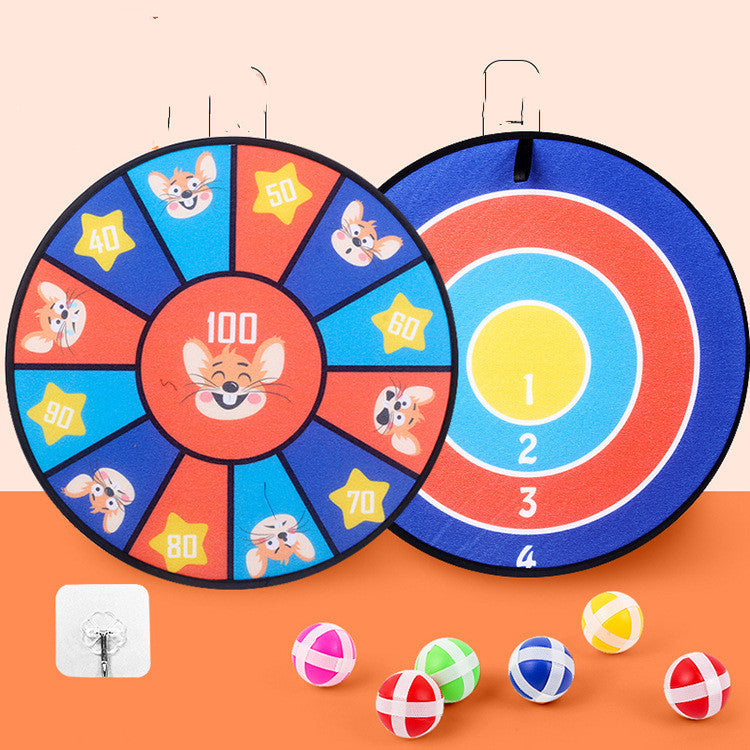 Kids Sticky Ball Dart Board – Fun Cartoon Game