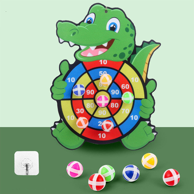 Kids Sticky Ball Dart Board – Fun Cartoon Game