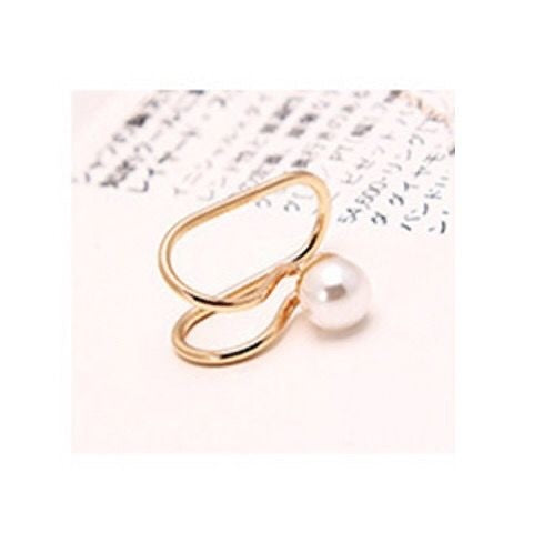 Pearl Stud U-Shaped Clip Without Ear Hole And Ear Bone Clip Female