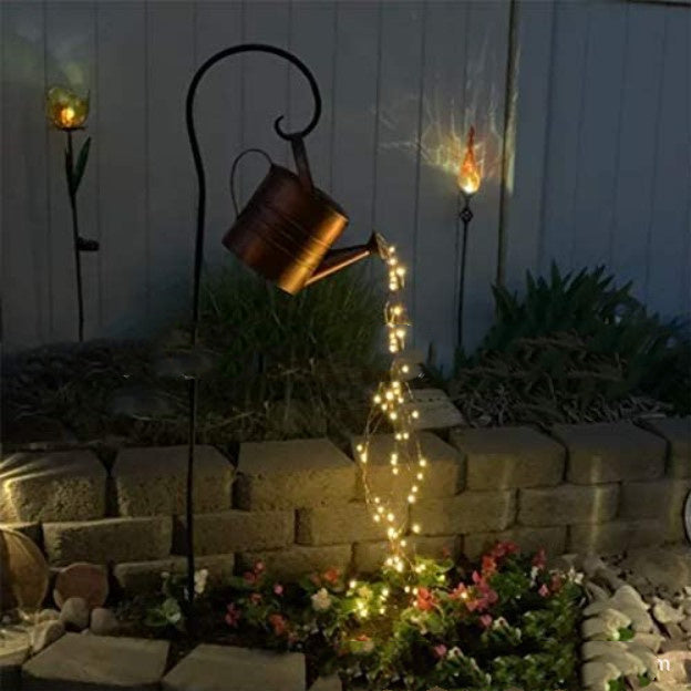 DIY Wrought Iron Shower Lamp Watering Kettle Lamp Decoration