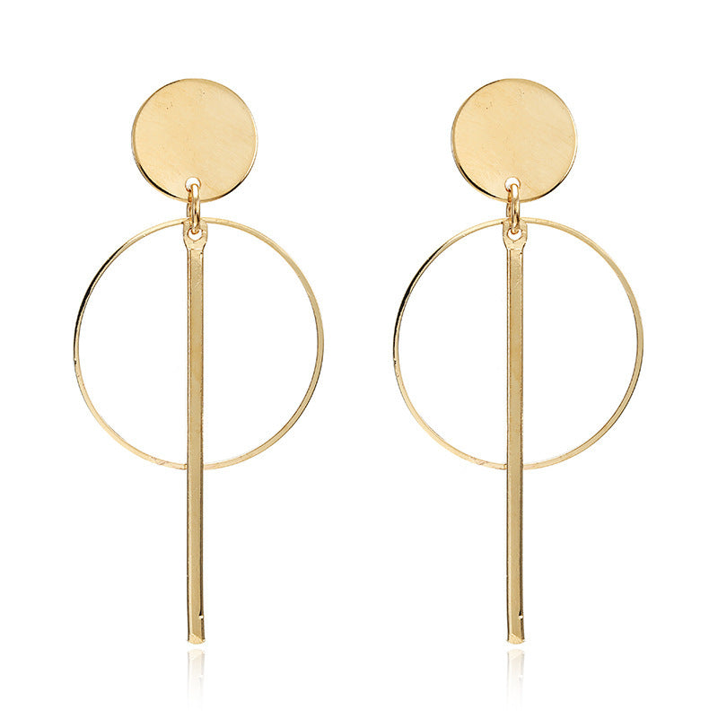 Circle Tassel Earrings Stud Earrings