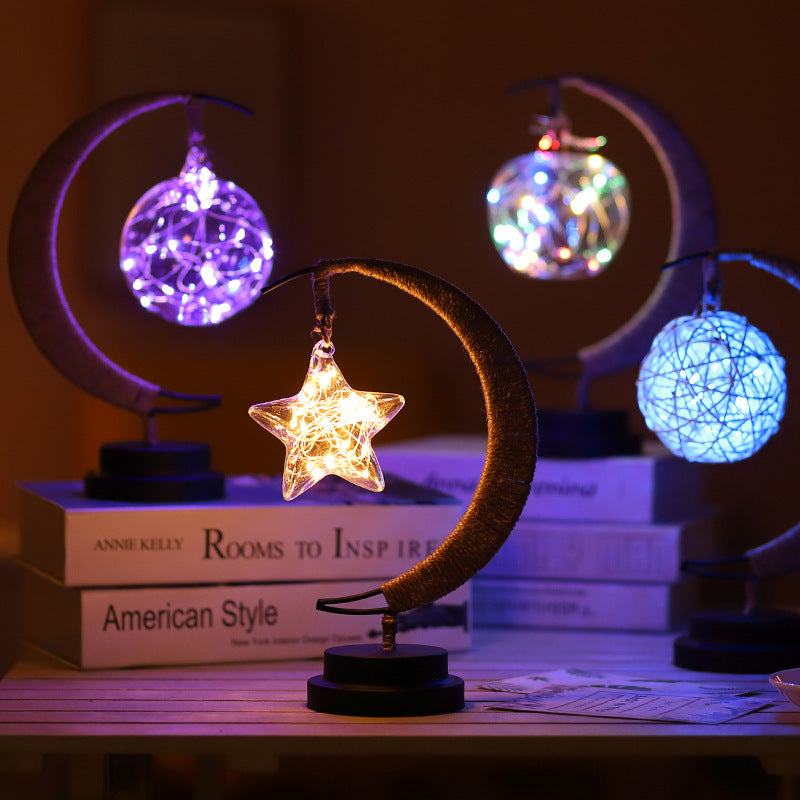 Starry Moon LED Ornament Light