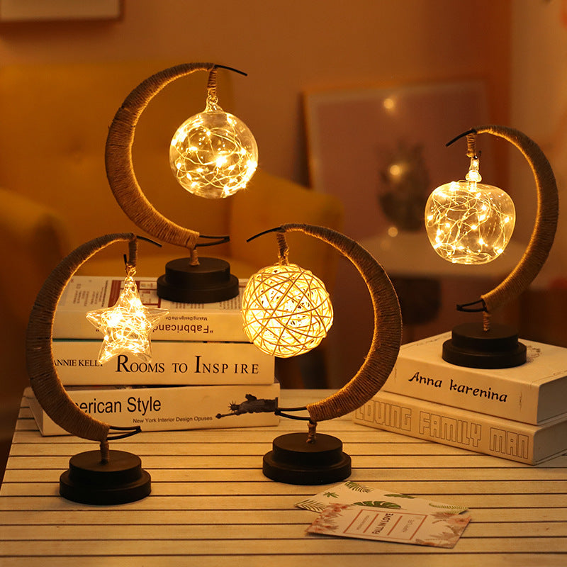 Starry Moon LED Ornament Light