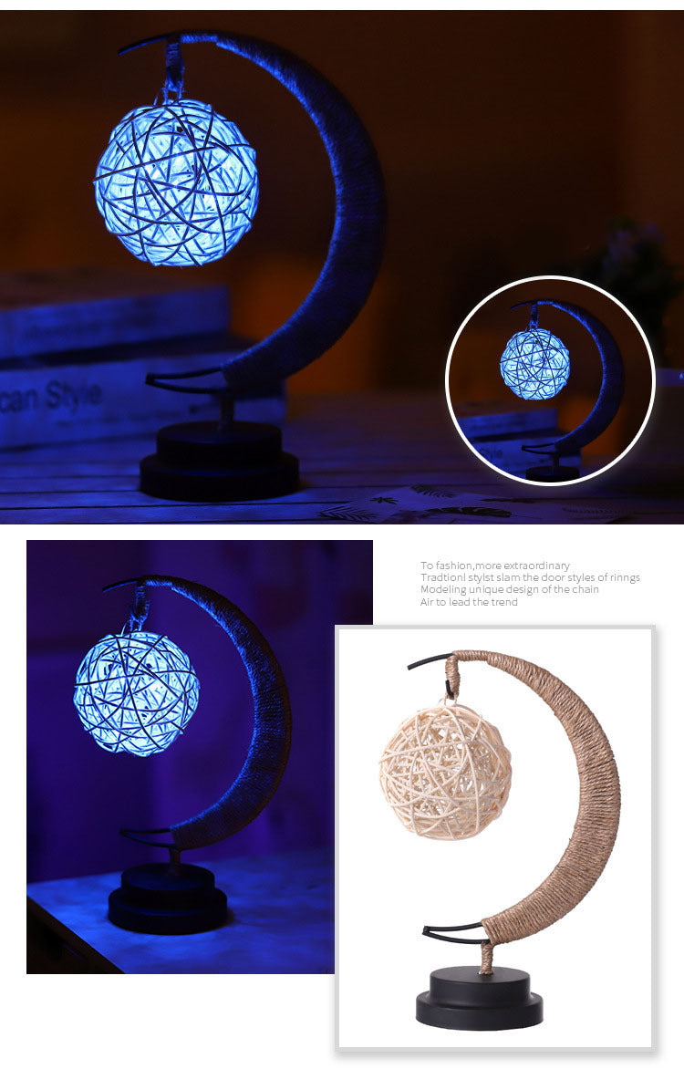 Starry Moon LED Ornament Light