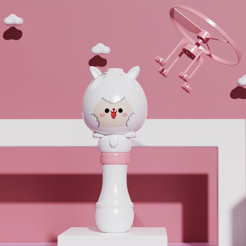 Bamboo Dragonfly Bubble Stick – Rotating Flying Bubble Toy for Kids