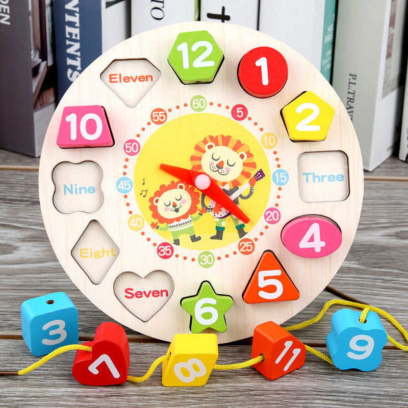 Learn To Learn & Shape Matching Cognitive Digital Beaded Clock Toy