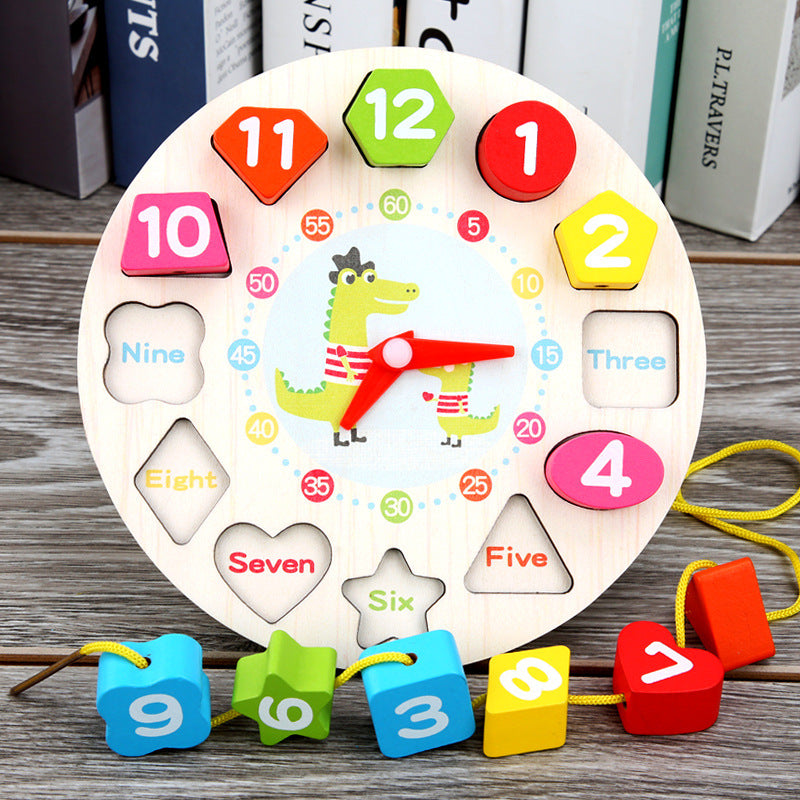 Learn To Learn & Shape Matching Cognitive Digital Beaded Clock Toy