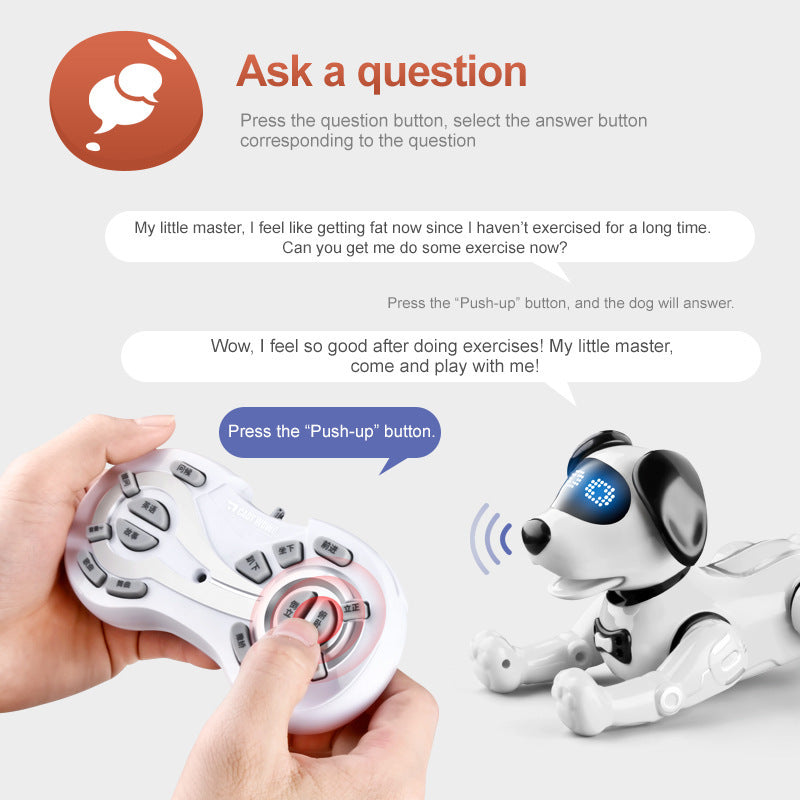Smart RC Robot Dog β Interactive Educational Toy for Kids