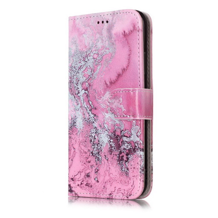 Leather Marble Flip Case – Fits iPhone 6 to 12 Series