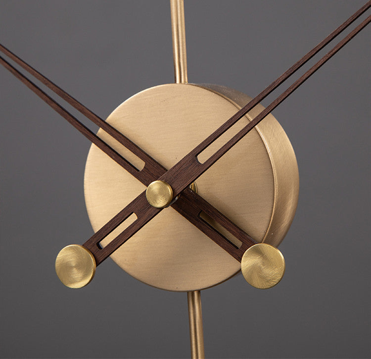 Chinese Walnut Copper Silent Clock