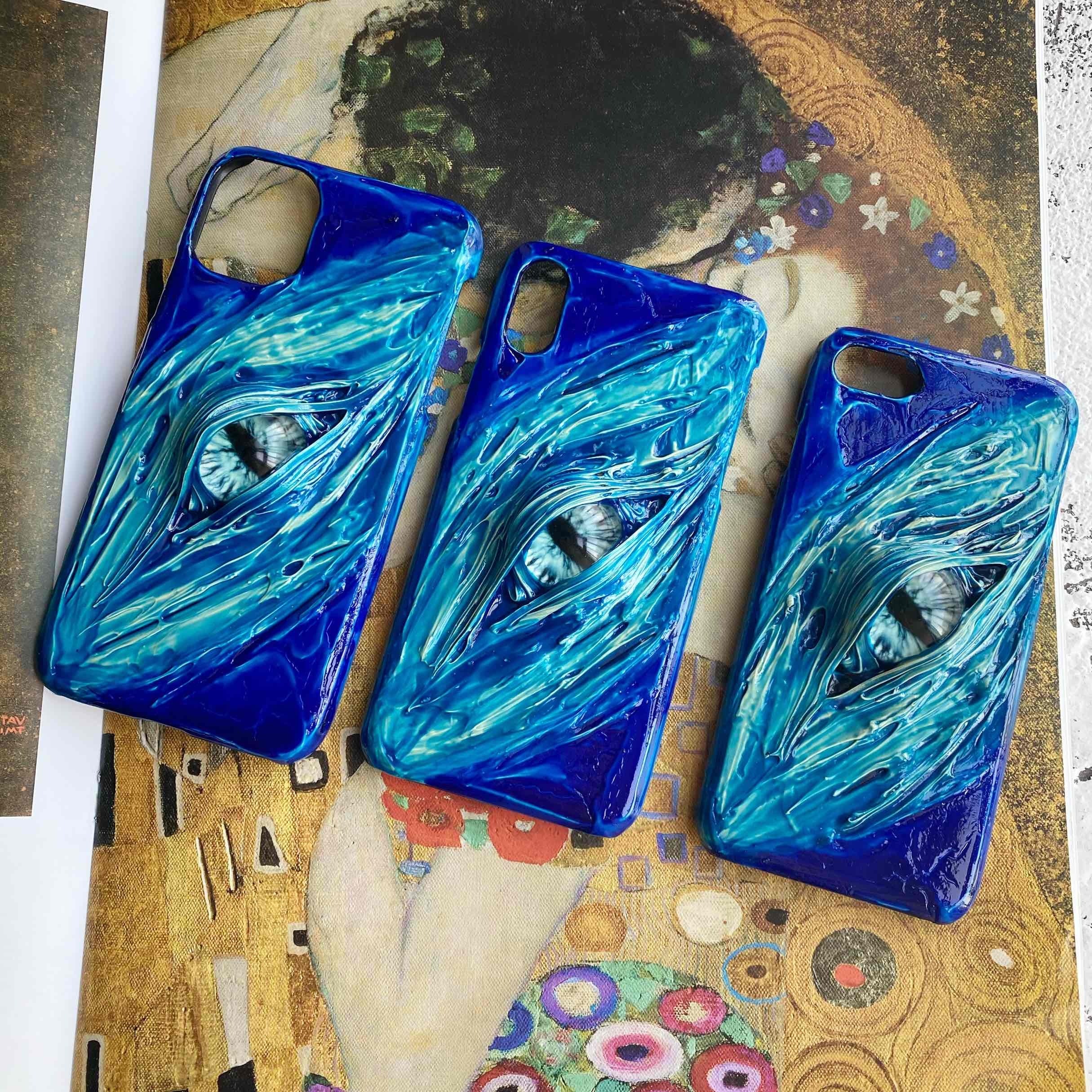 Creative Simple Gradient Stereo Phone Case