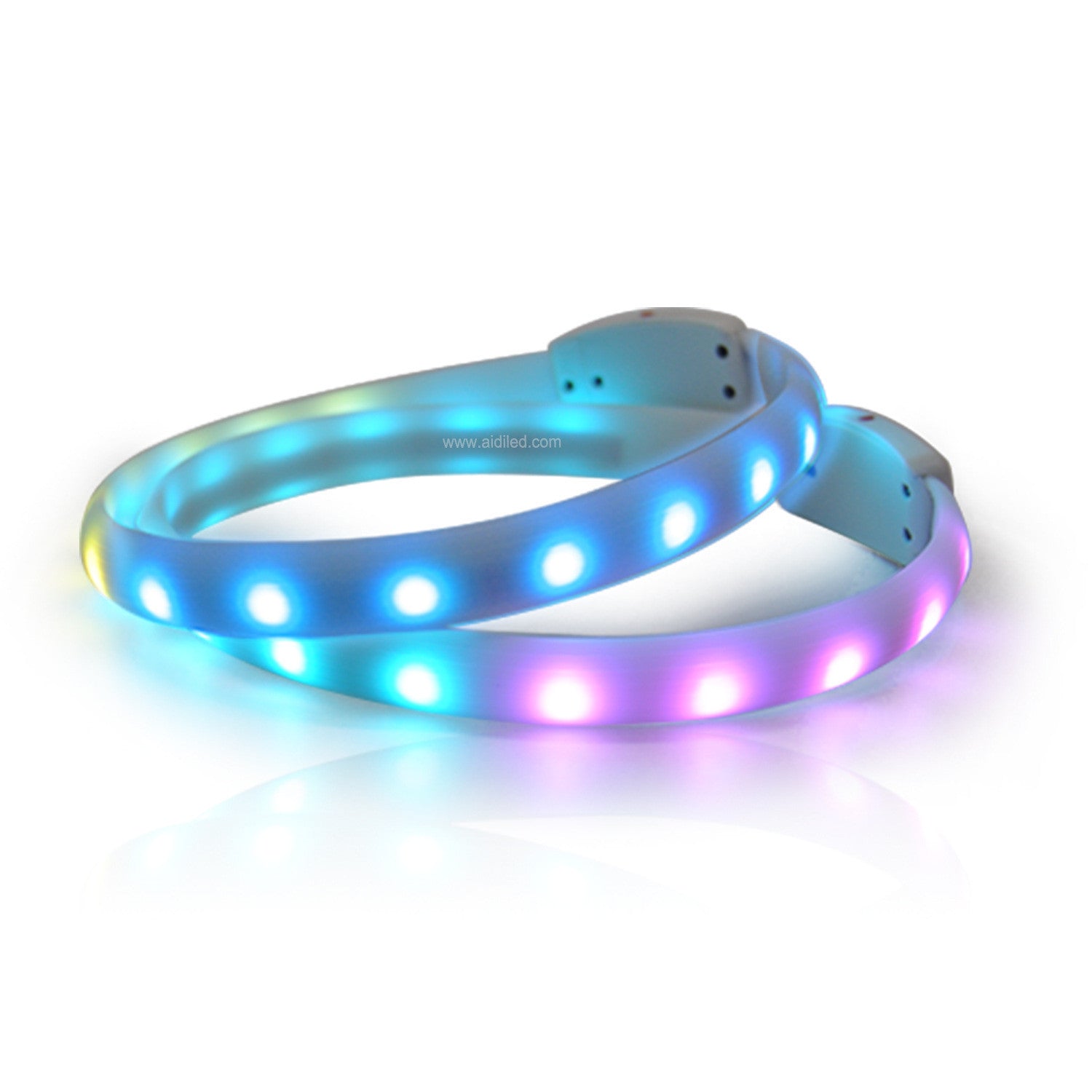 USB Rechargeable Flash Collar – Anti-Lost Silicone Necklace for Dogs