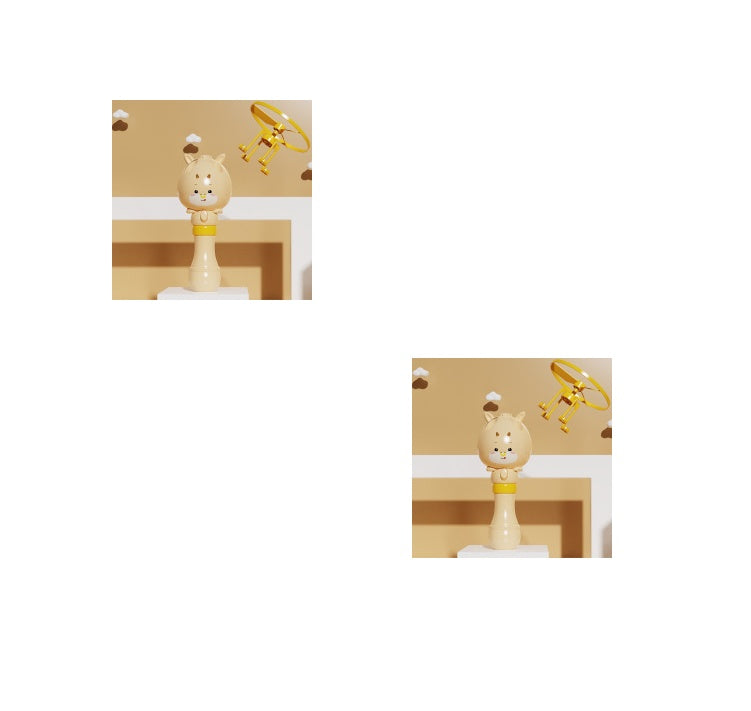 Bamboo Dragonfly Bubble Stick – Rotating Flying Bubble Toy for Kids