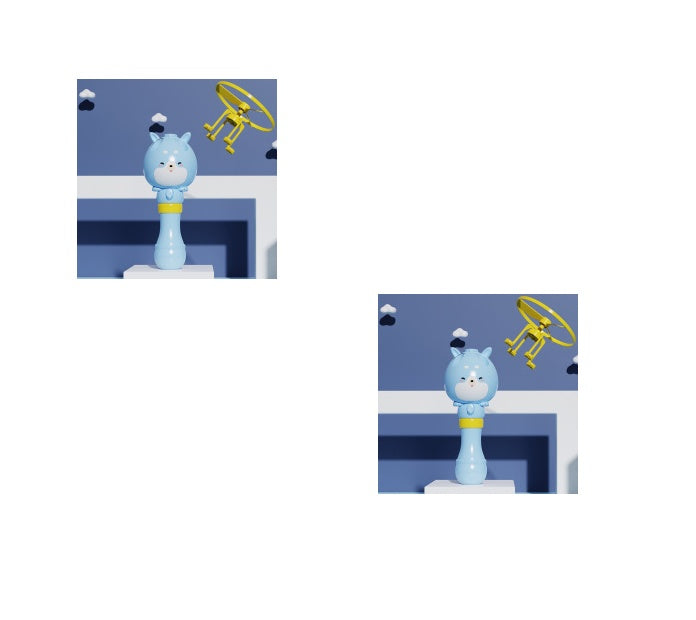 Bamboo Dragonfly Bubble Stick – Rotating Flying Bubble Toy for Kids