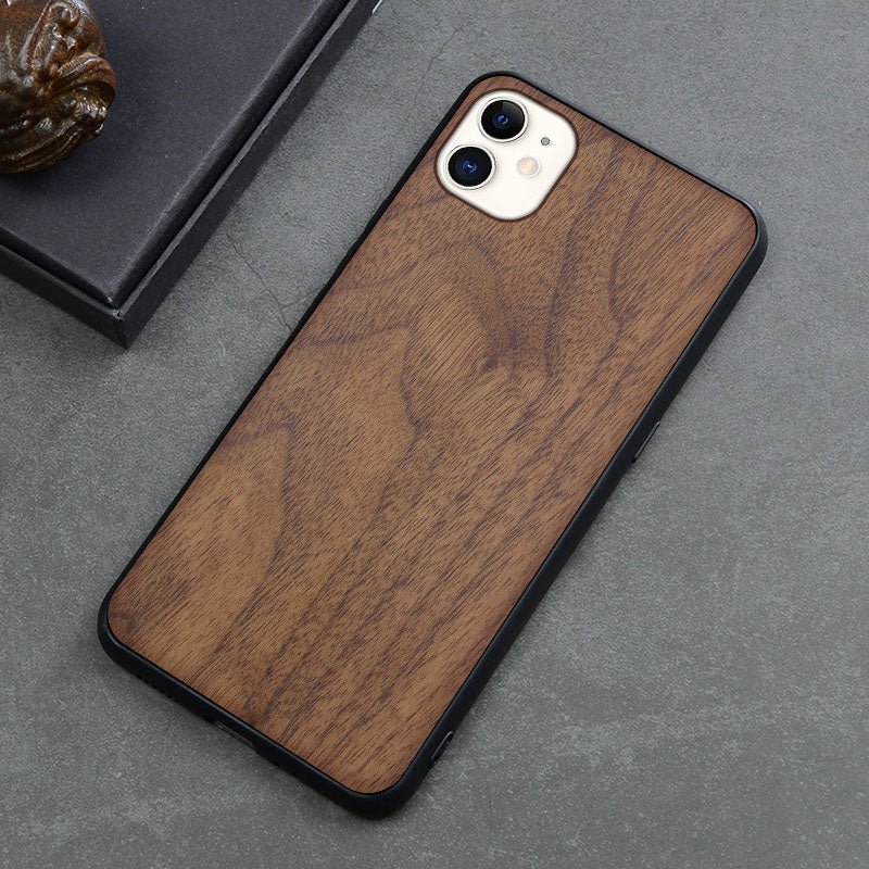 Retro Wooden iPhone Case – Anti-Fall Protective Cover 4o