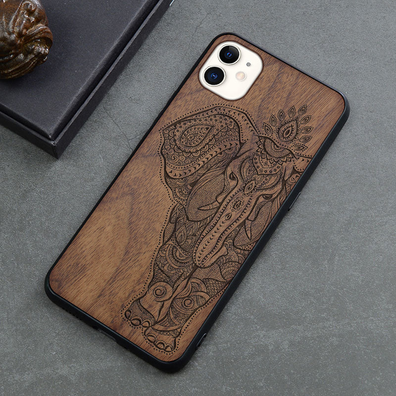 Retro Wooden iPhone Case β Anti-Fall Protective Cover 4o