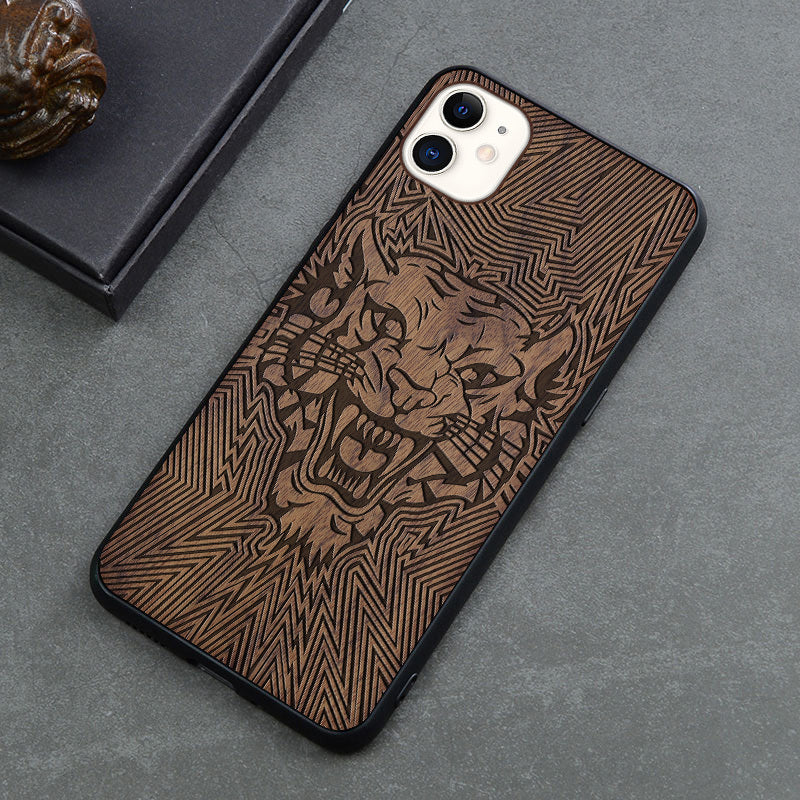 Retro Wooden iPhone Case β Anti-Fall Protective Cover 4o