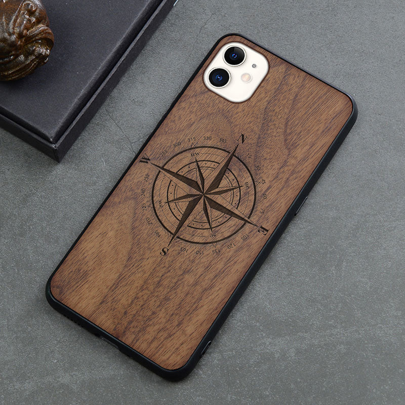 Retro Wooden iPhone Case β Anti-Fall Protective Cover 4o