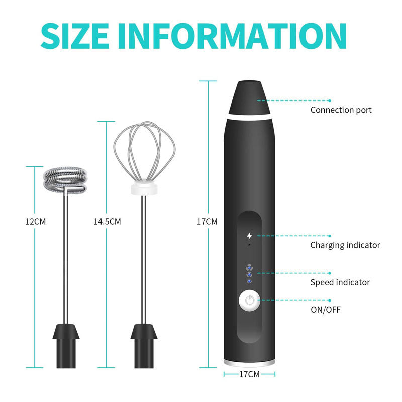 USB Milk Frother & Egg Beater - Handheld Mixer