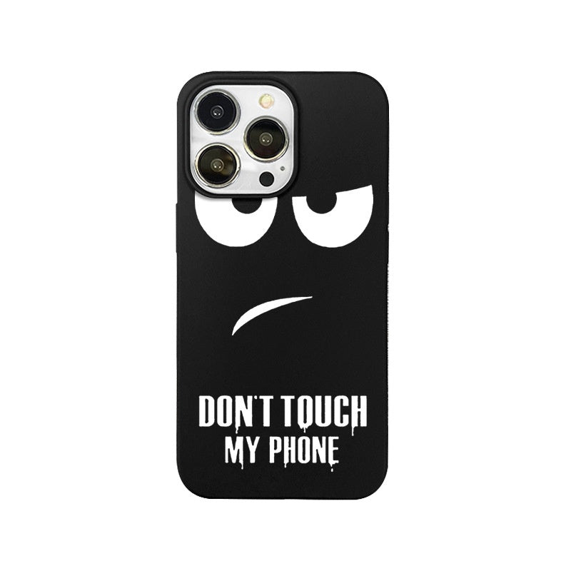 Matte Black Simple Silicone Phone Case