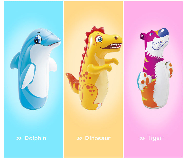 3D Inflatable Dinosaur Punching Bag – Interactive Bop Toy for Kids