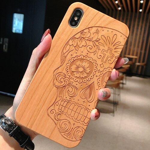 Wooden mobile phone case