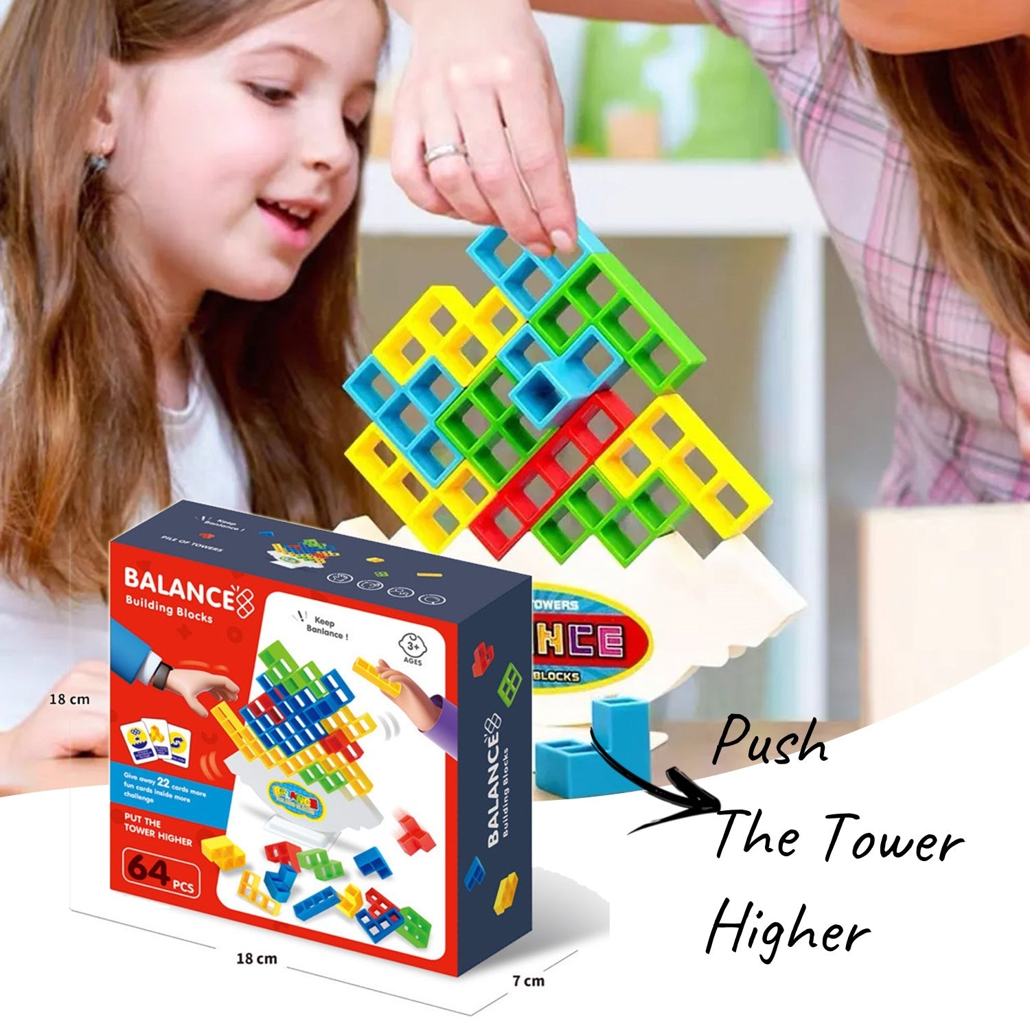 Balance Stacking Tower Game – Family & Travel Puzzle Toy